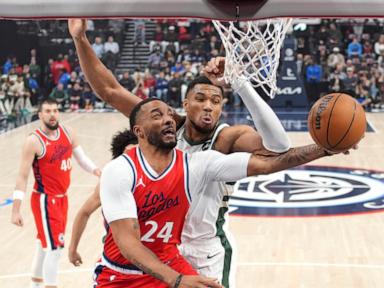 Harden scores 40 points to lead Clippers over Bucks 127-117, snapping Milwaukee's 5-game win streak