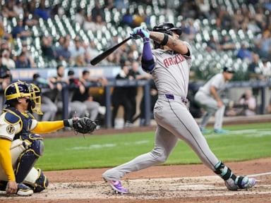 Pfaadt ties Arizona record with 7 straight strikeouts in Diamondbacks' 5-1 victory over Brewers