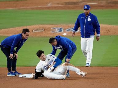 Shohei Ohtani partially dislocates left shoulder during World Series Game 2