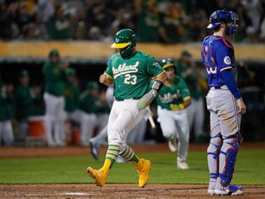 Wilson gets winning hit in 9th as A's open final series at Coliseum with 5-4 victory over Rangers