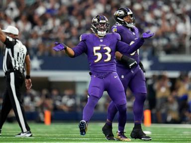 Henry rushes for 151 yards, 2 TDs as Ravens hang on to beat Cowboys 28-25