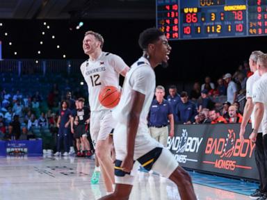 West Virginia knocks off No. 3 Gonzaga 86-78 in overtime in the Battle 4 Atlantis