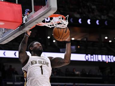 Zion Williamson scores 27 points to lead the Pelicans past the Mavericks 129-111