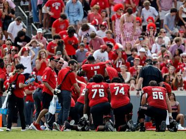 NC State QB McCall is 'alert and in good spirits' following a helmet-jarring hit