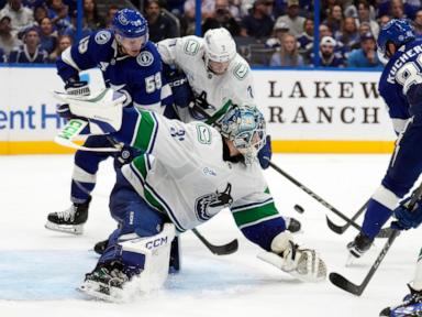 Kucherov gets 4th goal of the season, Lightning beat Canucks 4-1 in Milton-delayed home opener