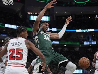 Coby White scores 35, Bulls roll past Bucks 133-122 to get in the win column