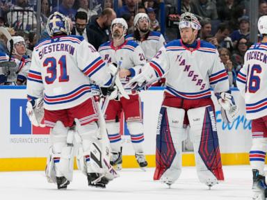 Point and Kucherov lead surging Lightning to 6-2 win over reeling Rangers