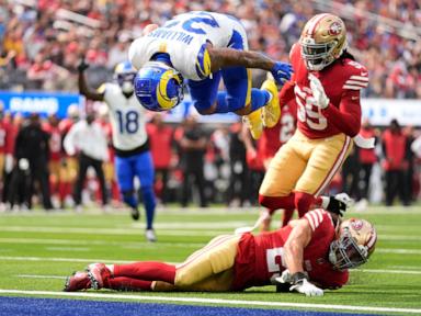 The Rams rally from a double-digit deficit to stun the 49ers 27-24 on a late field goal