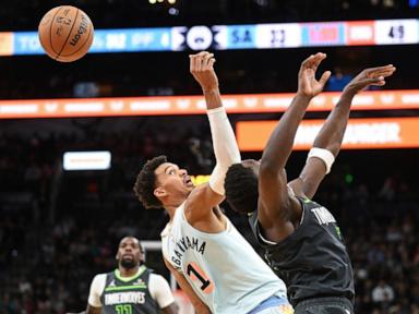 Edwards scores 26 points as Timberwolves beat Spurs 106-92