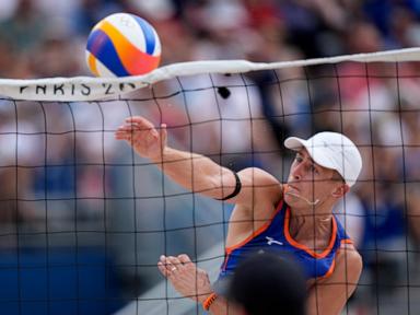 Dutch beach volleyball player convicted of rape is booed again, louder, in second match of Olympics