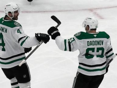 Dadonov and Benn score as Stars beat Utah 2-1 for 3rd straight win