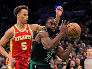 Young scores 28 points to lead the Hawks to a 119-115 overtime victory over the struggling Celtics