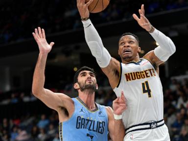 Nuggets guard Russell Westbook posts 200th career triple-double in win over Grizzlies