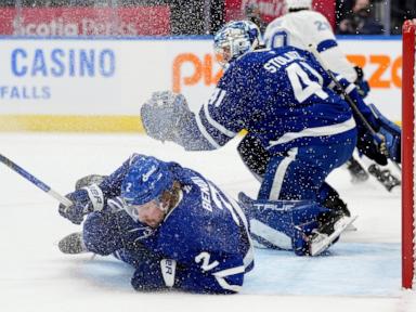 William Nylander scores twice, powers Maple Leafs over Lightning 5-2