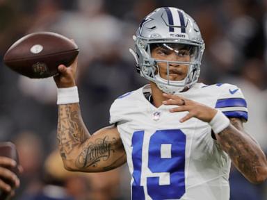 Dallas QB3 Trey Lance finds groove in Cowboys' victory in Las Vegas