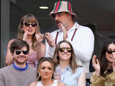 Taylor Swift and Travis Kelce attend the US Open men's final