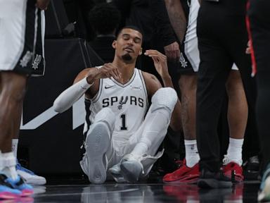 Spurs' Wembanyama unavailable for Game 3 against Portland while recovering from concussion