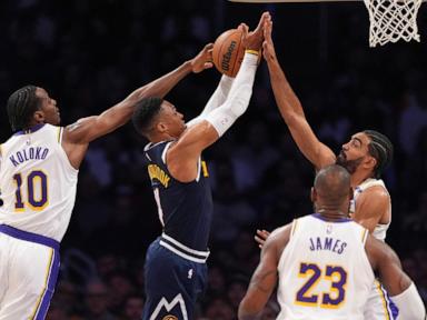 Jokic score 34, Porter adds 24 as Nuggets use strong second half to beat Lakers 127-102