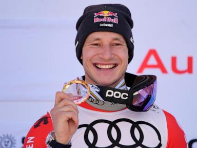 Brignone, Odermatt win season-long downhill titles after wind cancels races at World Cup finals