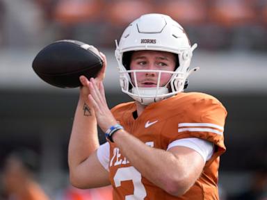 Texas QB Quinn Ewers departs with strained abdomen and Arch Manning takes over for Longhorns