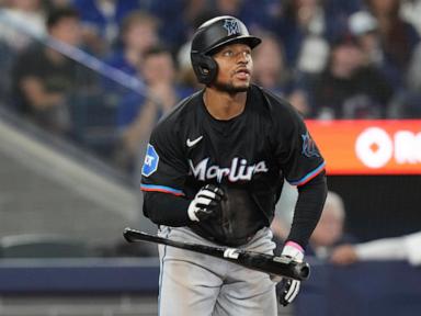 Xavier Edwards has MLB's first three-triple game since 2014 as Marlins rout Blue Jays 15-5