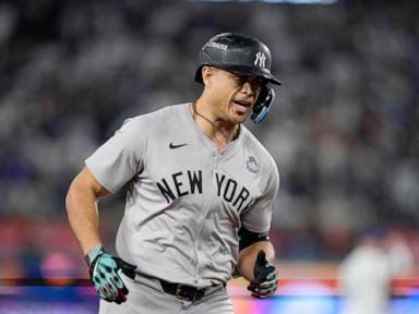 Once a kid in Dodger Stadium's seats, Giancarlo Stanton delivers again in LA, now at World Series