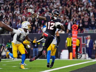 Texans intercept Herbert a career-high 4 times in a 32-12 win over Chargers in wild-card playoff