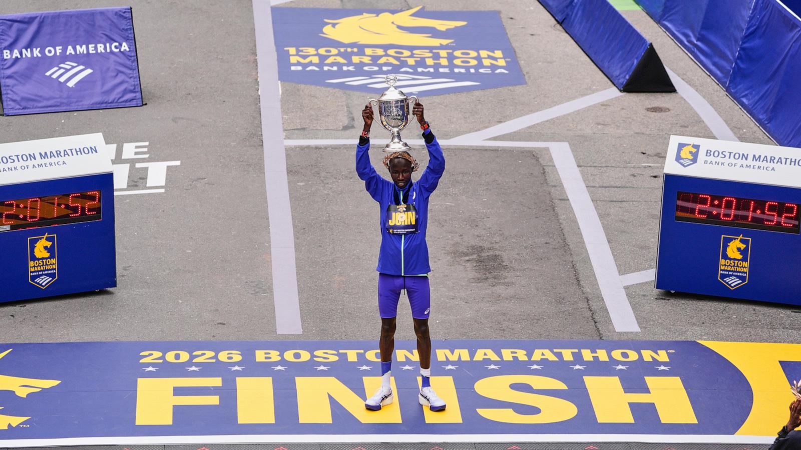 Defending champion John Korir breaks Boston Marathon record, Sharon Lokedi repeats