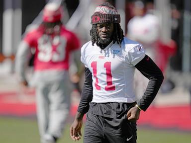 49ers star receiver Brandon Aiyuk misses practice despite being cleared by team doctors