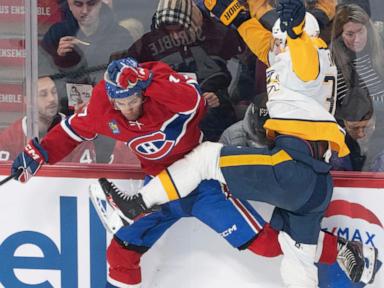 Montembeault has shutout, Laine scores again as Canadiens beat Predators 3-0