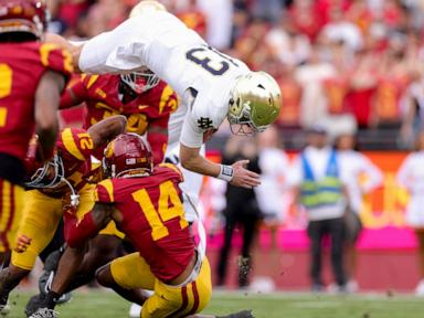 No. 3 Notre Dame, No. 9 Indiana take one last spin with 1-year QBs Kurtis Rourke and Riley Leonard