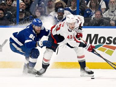 Tom Wilson's power-play goal lifts the Capitals over the Lightning 5-4