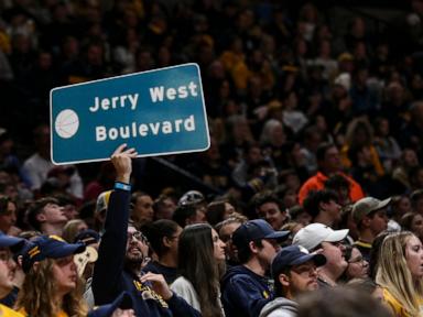 West Virginia celebrates the life of NBA great Jerry West at sellout game with No. 2 Iowa State