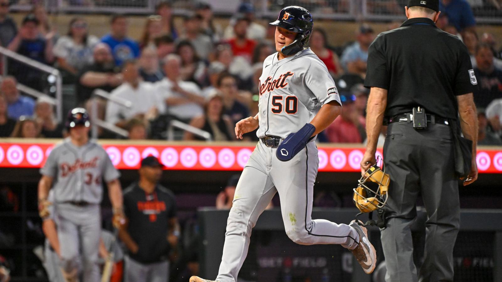 Torkelson homers to start 5-run 12th, Tigers top Twins 11-6