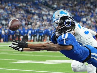 Lions rush for 3 scores and use stingy defense to beat Colts 24-6 for 9th straight win