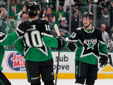 Johnston and Stars beat Wild 4-2 in Game 2 to even their first-round playoff series
