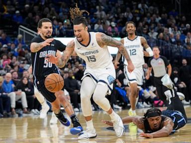 Morant's 4th-quarter burst, Jackson's last-second block give Grizzlies 105-104 win over Magic