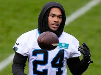 Panthers rookie RB Jonathon Brooks inactive. Giants kicker Graham Gano is active