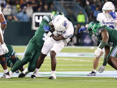 Desrosiers scores 3 TDs as Memphis tops No. 18 Tulane 34-24 to end the Green Wave's faint CFP hopes