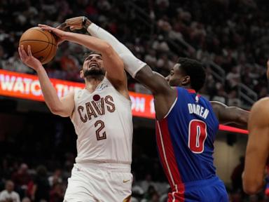 Mitchell, Wade help Cavaliers beat Pistons 113-101 in Bickerstaff's return to Cleveland