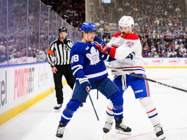 Marner extends point streak to 8 games as the Maple Leafs beat the Canadiens 4-1