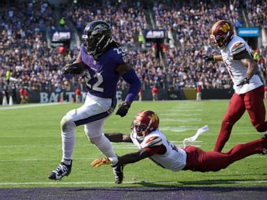 Jackson outduels Daniels and Henry runs for two TDs as Ravens beat Commanders 30-23