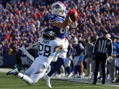 Cooper scores in his Bills debut and Allen shakes off a sluggish start in 34-10 rout of Titans