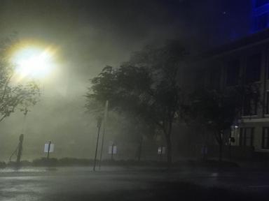 Milton damages the roof of the Rays' stadium and forces NBA preseason game to be called off