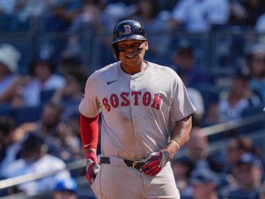 Devers' intentional walk from Cole with no runners one on sparks Red Sox over Yankees 7-1