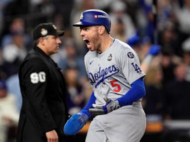 World Series: Freddie Freeman wins MVP award after tying record with 12 RBIs for Dodgers