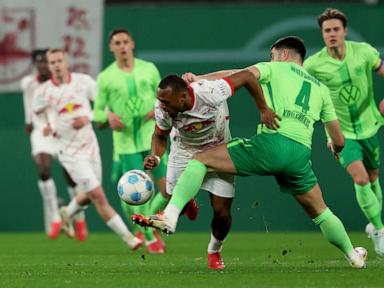 Šeško fires Leipzig into German Cup semifinals with 1-0 win over Wolfsburg