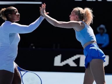 Top-seeded Taylor Townsend and Katerina Siniakova win the women's doubles at the Australian Open