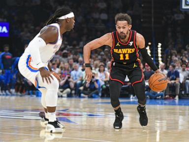 Gilgeous-Alexander's 35 points help Thunder pull away for 128-104 win over Hawks