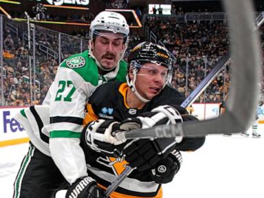 Miro Heiskanen keys fast start for Stars in 7-1 victory over the Penguins